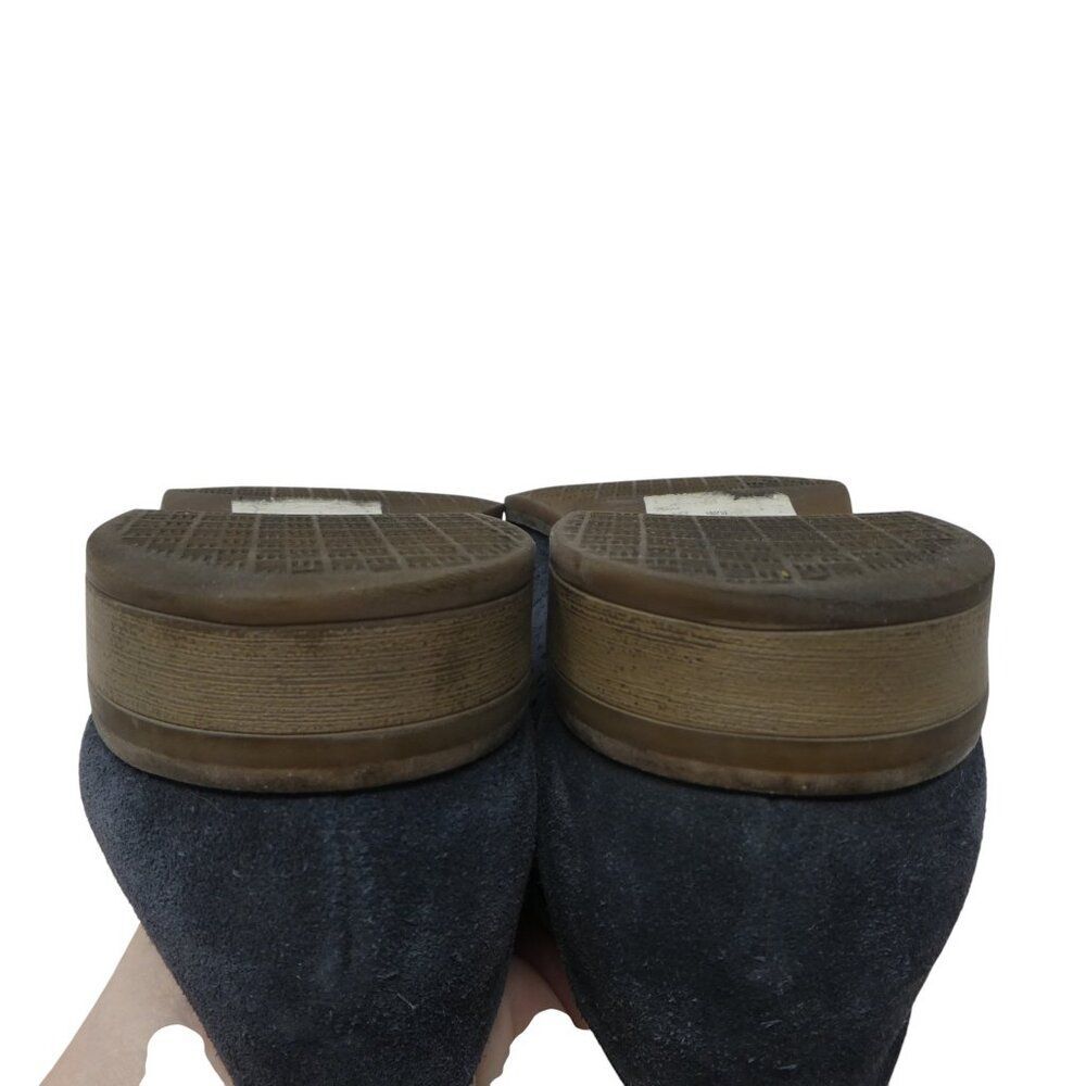 Clarks Trish Calla Blue Suede Laser Cut Loafers Flats‎ Womens 8.5 - Picture 11 of 13